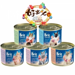 Brit 咘莉 主食罐優選天然貓餐罐 200g [好餡禮]
