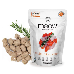 鮮開凍MEOW 貓咪冷凍乾燥生食餐 雞+鮭 [送感官]