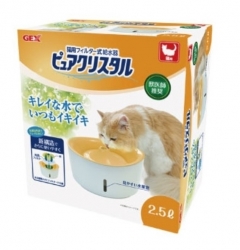 日本 GEX 視窗型飲水器貓用2.5L/濾芯