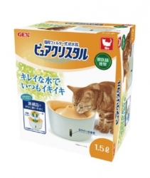 日本 GEX 視窗型飲水器貓用1.5L/濾芯
