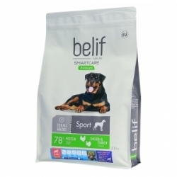 比利夫 Belif 78%高蛋白成犬飼料 [歐洲汁心]