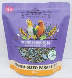 優豆食樂亭 中型鸚鵡無殼飼料 1200g [雙喜]