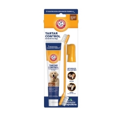 美國鐵鎚 Arm & Hammer 犬用3合1潔牙套組(除垢) [寵宇宙]