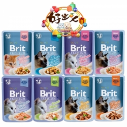 Brit 咘莉 主食餐凍汁天然貓餐包 85g [好餡禮]