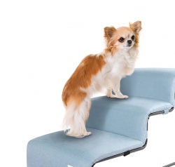 ibiyaya寵物三階樓梯 馬卡龍可拆洗 兩色 [翼乳反漲]