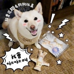 可蒂毛毛CodyMaoMao 拉查花聯名犬玩具-改運草人